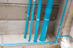 Pvc,Tube,In,Water,Piping,System,And,Draining,System,Installation
